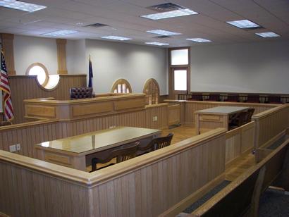 TX - Robertson County Courthouse district courtroom