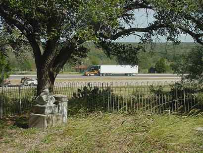 Gay Hill Cemetery View  of Texas highway 