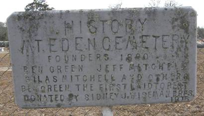Hickston Tx Mount Eden Cemetery