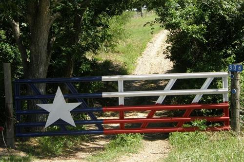 texas flag. Holman Texas Flag Gate