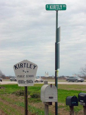 Kirtley Texas public school sign