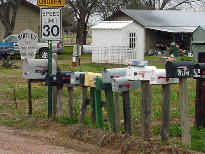 South Kirtley TX - mail boxes