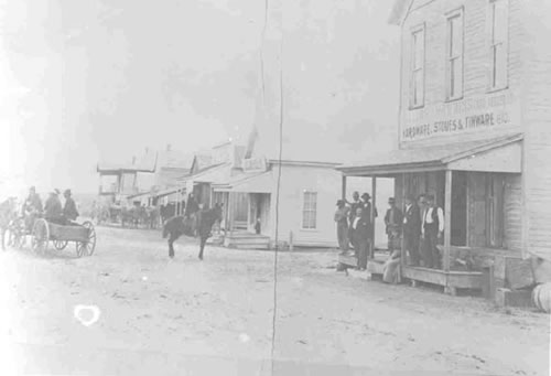 Madisonville TX - StreetScene Hardware Store 1887