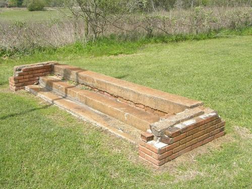 Monaville Texas - Remains of Monaville School Front Steps 
