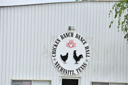 Nechanitz TX - Chicken Ranch Dance Hall sign