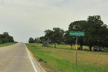 Nechanitz TX highway sign