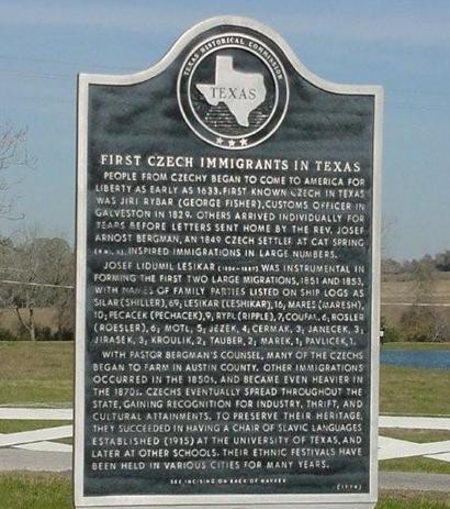 Nelsonville TX - Czech Immigrants Marker