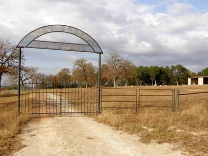 New Baden Tx Cemetery gate