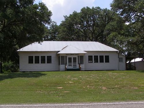 Speaks Texas former schoolhouse, now community center