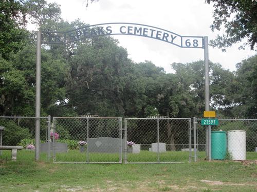 TX Lavaca County 1868 Speaks Cemetery gate