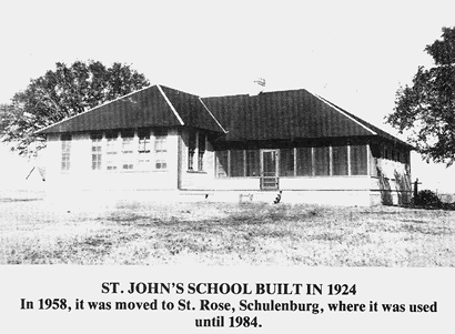 St. John  TX - St. John School Built in 1924