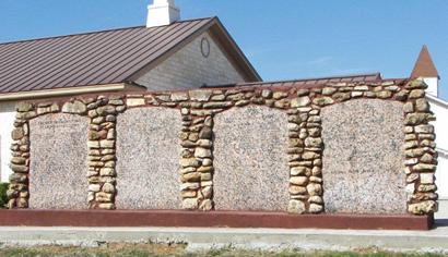 St John Colony TX St John Regular Baptist Church History on granite tablets