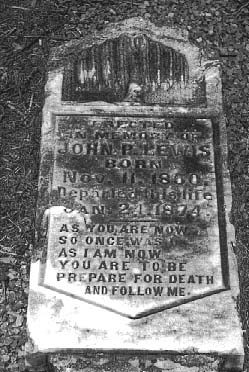 Lavaca County, Texas - Sweet Home Cemetery tombstone verse