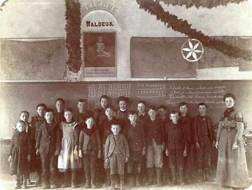 Waldeck TX- Waldeck School 1890s Photo