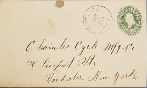 Witting TX - 1899 March 27 Postmark 