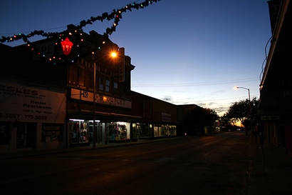 Eagle Pass TX - Main Street At Night