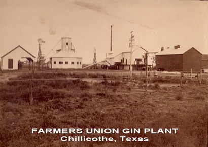 Farmers Union Gin Plant, Chilicothe, Texas old photo
