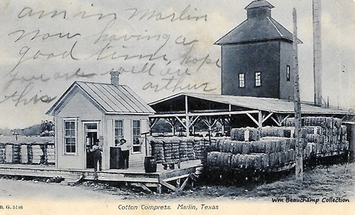 Marlin, TX - Cotton Compress, 1908 