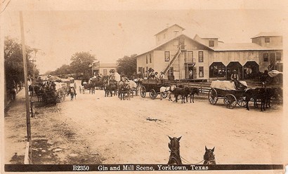 Cotton Gin and Mill Scene, Yorktown, Texas