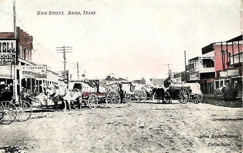 Baird, TX Main Street 1908