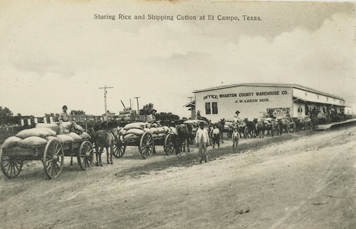 El Campo, Texas - Storing Rice and Shipping Cotton