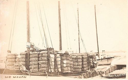  Port Lavaca TX Boat load of Cotton