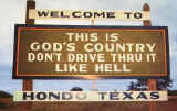 Hondo Texas welcome sign