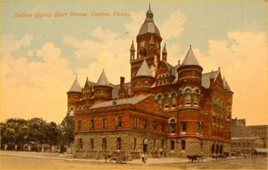 TX - Old Red, Dallas County Courthouse 1903 postcard