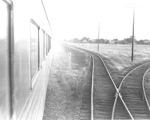 TX - Bremond Depot train track