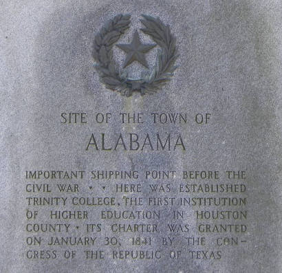 Alabama, Texas 1936 Centennial Marker