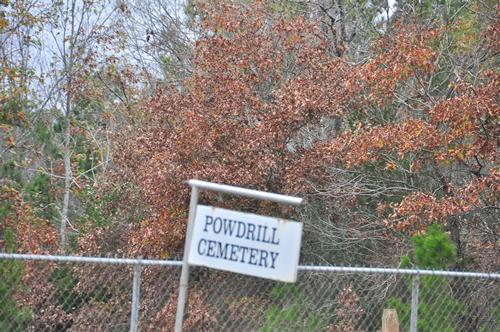 Arcadia TX - Powdrill Cemetery Sign 