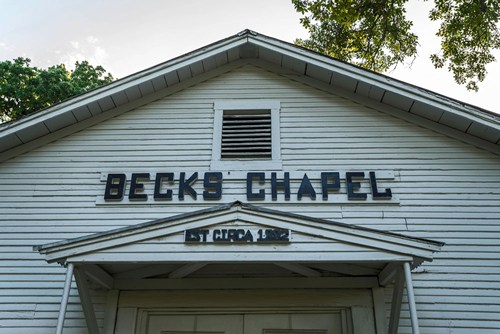 TX - Becks Chapel established 1882