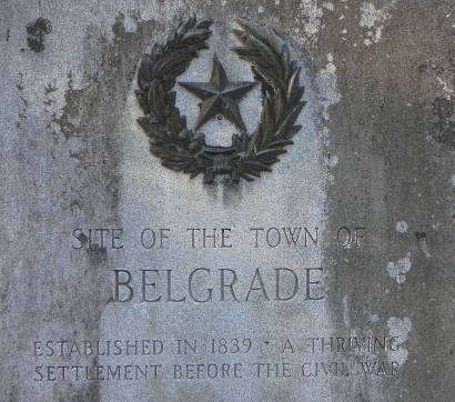  Site of Town of Belgrade Texas Centennial Marker