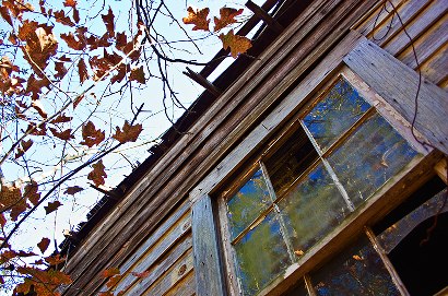 Gregg County, Camden, Texas - Broken Window