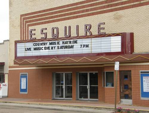 Carthage TX - Esquire Theatre neon sign 