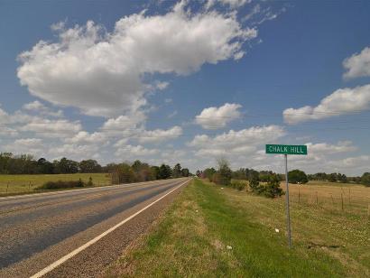 Chalk Hill TX Highway Sign