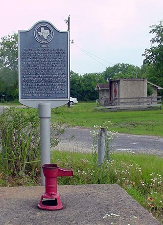 Dodge, Texas historical marker