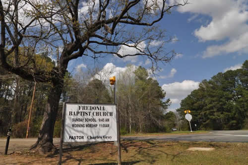 Fredonia TX - Fredonia Baptist Church Sign