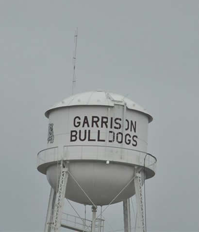 Garrison TX -  Garrison Bulldogs  water tower