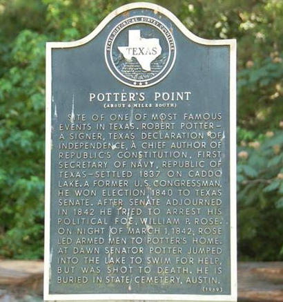 TX - Potter's Point Historical Marker 