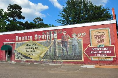 Hughes Springs TX Mural  -  Searching for Trammels Treasure