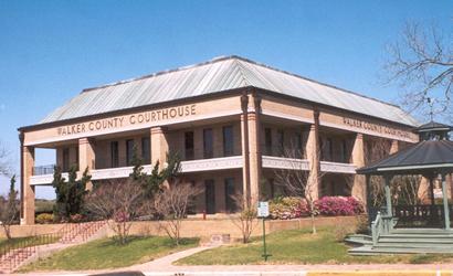 The 1970 Walker County courthouse, Huntsville Texas