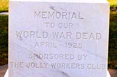 Memorial to World War I, Jacksonville, Texas