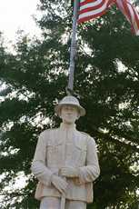 WWI soldier statue, WWI monument, Jacksonville, Texas