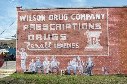 Kirbyville TX - Rexall Drug Mural