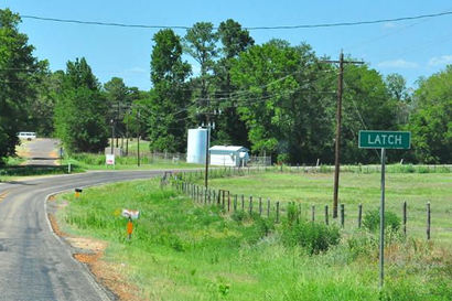Latch TX road sign