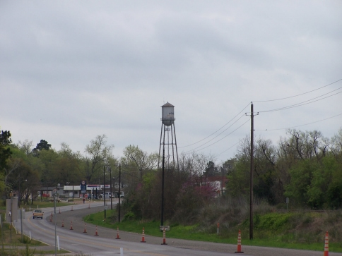Lovelady, Texas water tower, dismantled