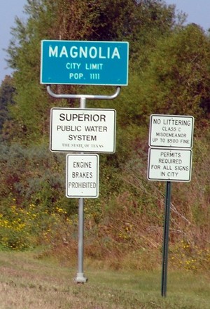 Magnolia Texas city limit