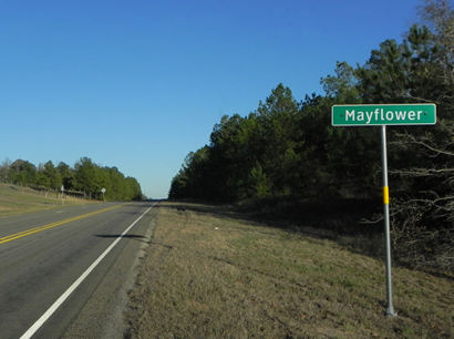 Mayflower TX - Road Sign