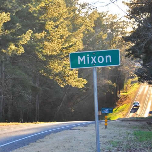 Mixon TX - Mixon Road Sign